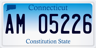 CT license plate AM05226