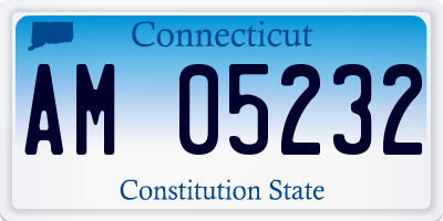 CT license plate AM05232