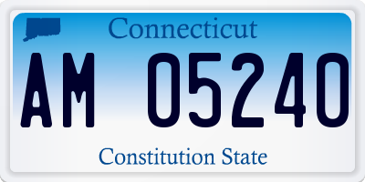 CT license plate AM05240