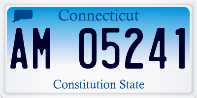 CT license plate AM05241