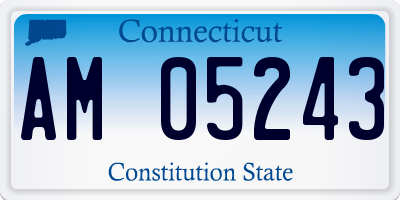 CT license plate AM05243