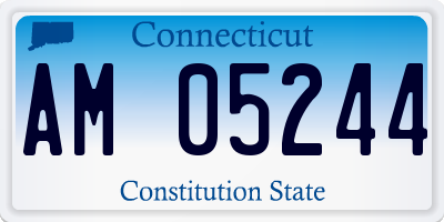 CT license plate AM05244