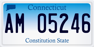 CT license plate AM05246