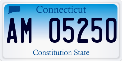 CT license plate AM05250