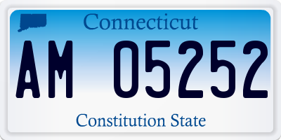 CT license plate AM05252