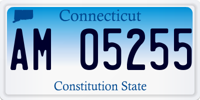 CT license plate AM05255