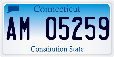 CT license plate AM05259