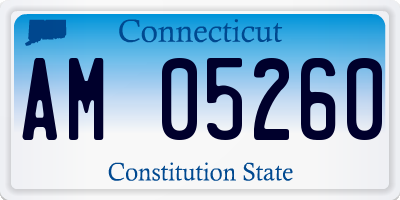 CT license plate AM05260