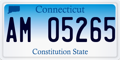 CT license plate AM05265