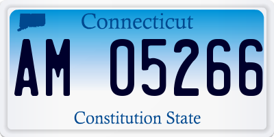 CT license plate AM05266