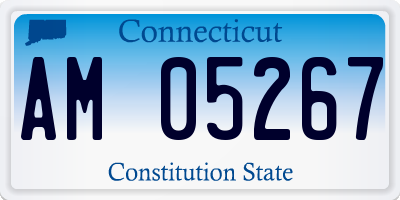 CT license plate AM05267
