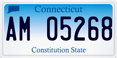 CT license plate AM05268