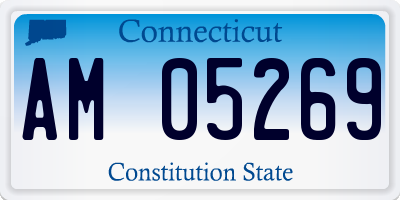 CT license plate AM05269