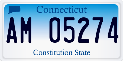 CT license plate AM05274