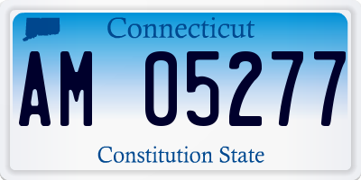 CT license plate AM05277
