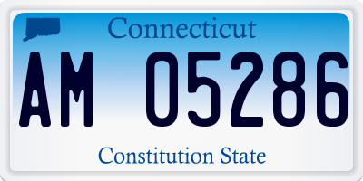 CT license plate AM05286