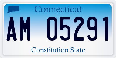 CT license plate AM05291