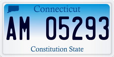 CT license plate AM05293