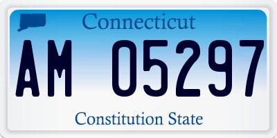 CT license plate AM05297
