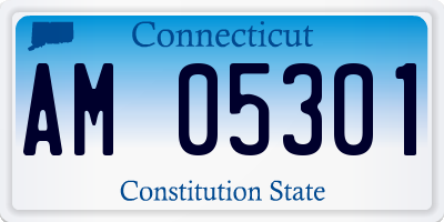 CT license plate AM05301