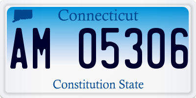 CT license plate AM05306