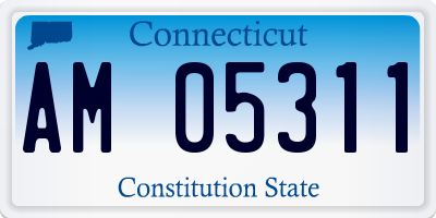 CT license plate AM05311