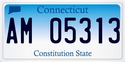 CT license plate AM05313
