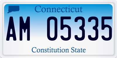 CT license plate AM05335