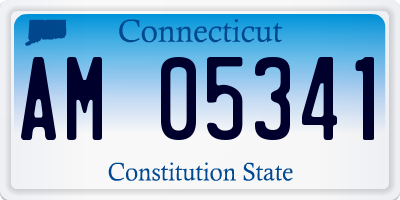 CT license plate AM05341