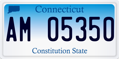 CT license plate AM05350