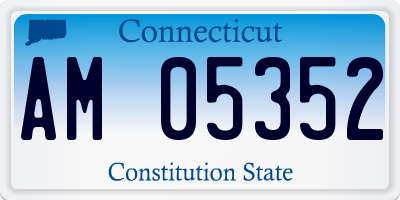 CT license plate AM05352