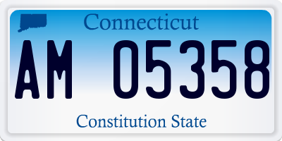 CT license plate AM05358