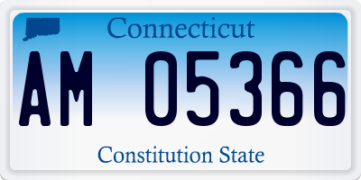 CT license plate AM05366