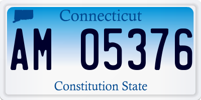 CT license plate AM05376