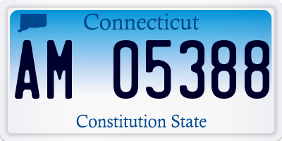 CT license plate AM05388