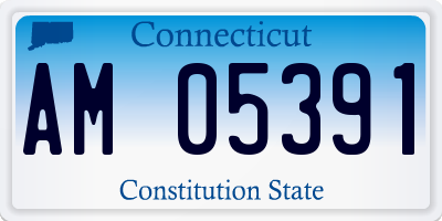 CT license plate AM05391