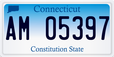 CT license plate AM05397