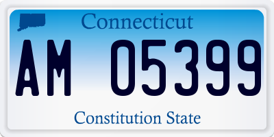 CT license plate AM05399