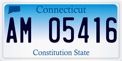 CT license plate AM05416