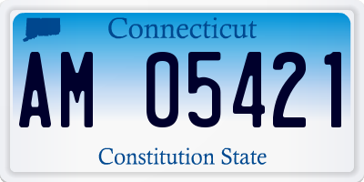 CT license plate AM05421