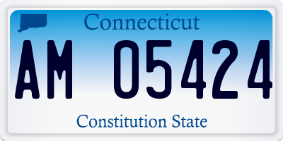 CT license plate AM05424