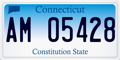 CT license plate AM05428