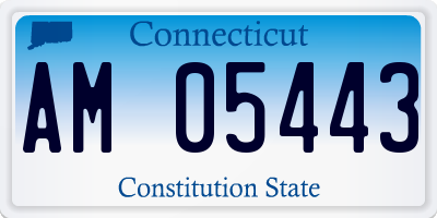 CT license plate AM05443