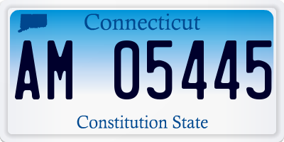 CT license plate AM05445