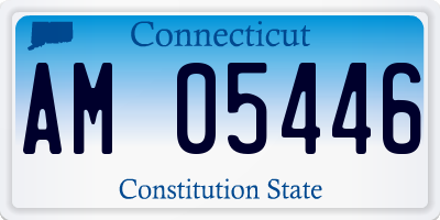 CT license plate AM05446