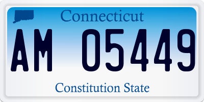 CT license plate AM05449