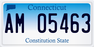 CT license plate AM05463