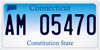 CT license plate AM05470