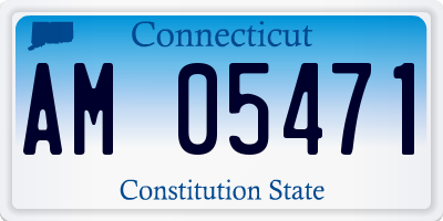 CT license plate AM05471