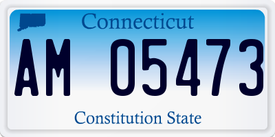 CT license plate AM05473
